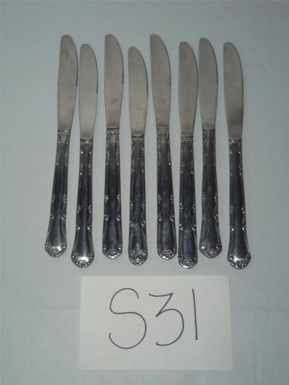 8 Capco CA03 Dinner Knives Knife Stainless Korea Glossy - 0213S31